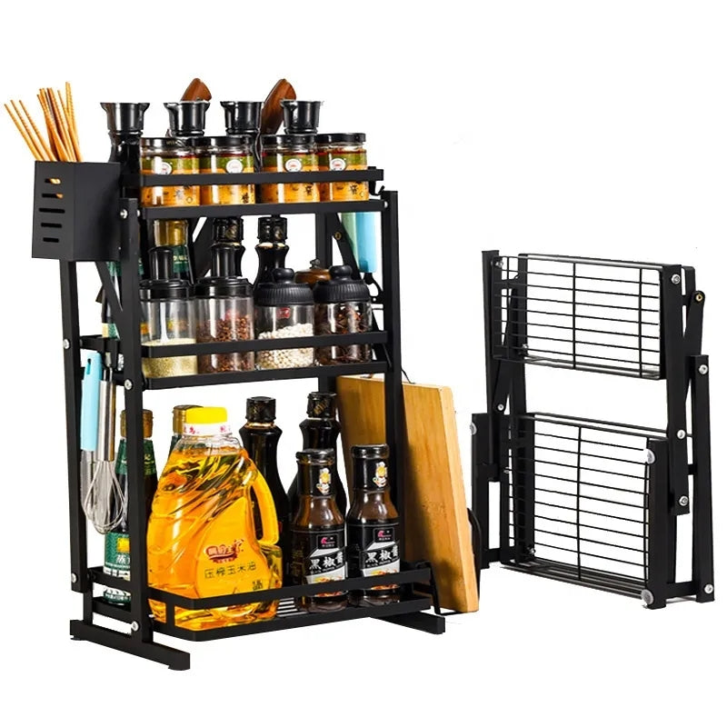 VIVANA Étagère à épices En Acier à 3 Couches