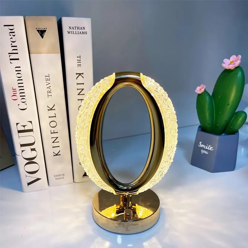 Lampe de table LED en cristal avec capteur tactile intelligent