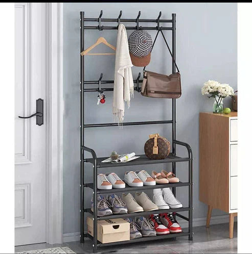 Portant Vivana Multifonction pour Vêtements, Chaussures et Accessoires