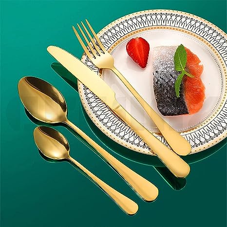 Ensemble De Couverts En Forme D’œufs 24 Pcs
