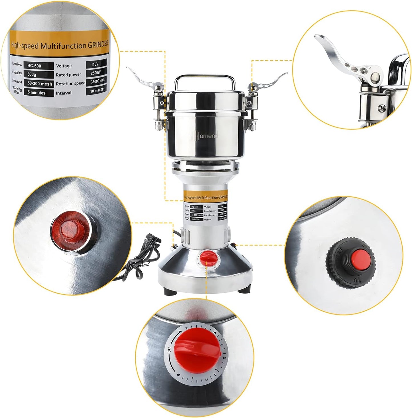 Vivana Moulin Céréales Grains Électrique