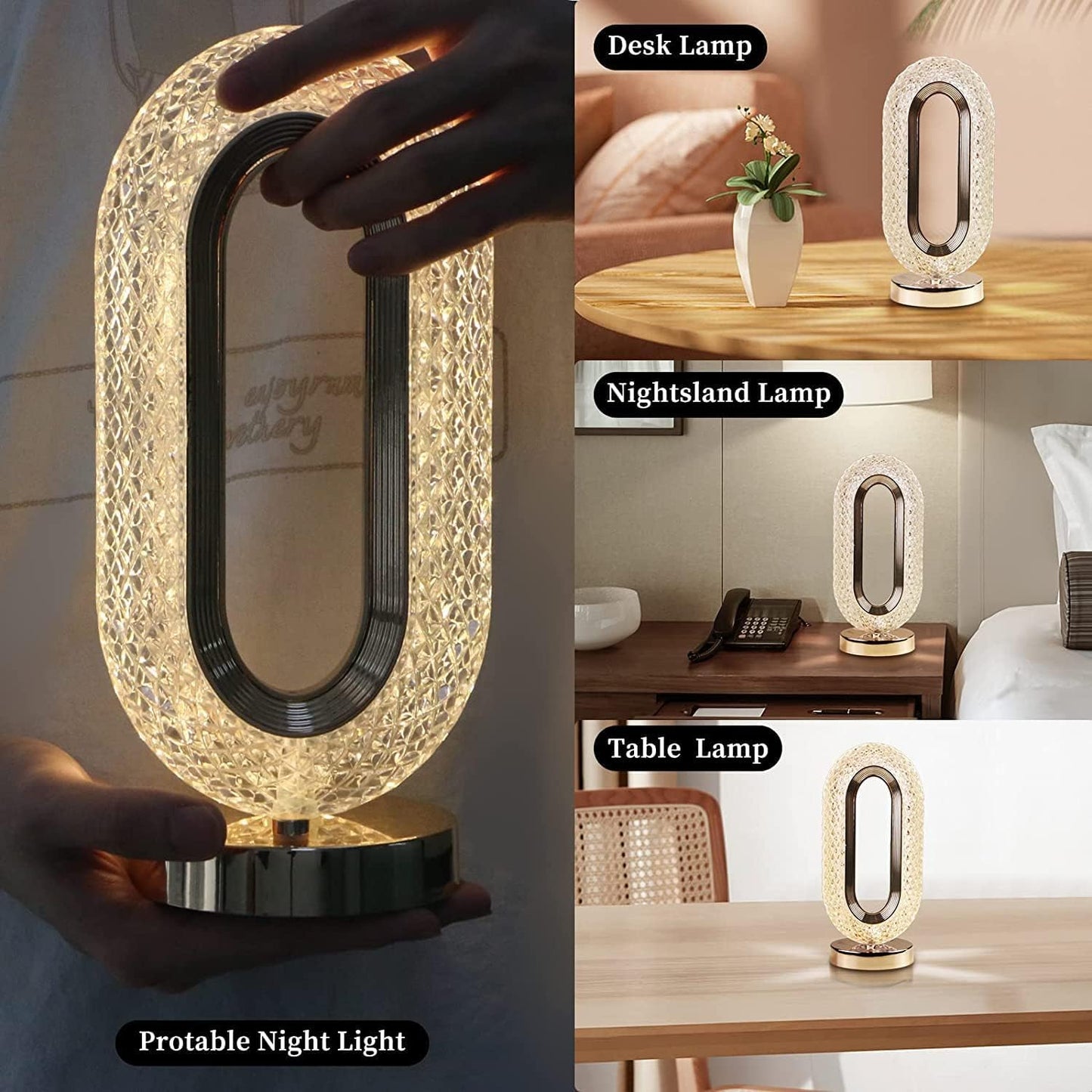 Veilleuse rechargeable avec contrôle tactile