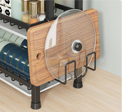 Étagères de Rangement pour Vaisselle et Vaisselle Égouttoirs Ménage Multifonctionnel