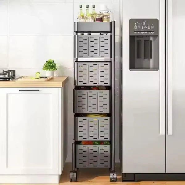 Étagère de rangement rotative pour légumes