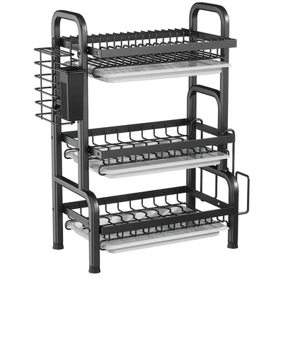Étagères de Rangement pour Vaisselle et Vaisselle Égouttoirs Ménage Multifonctionnel