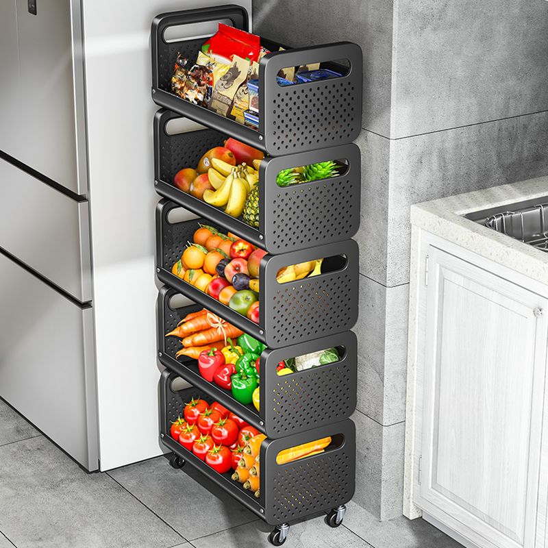 Chariot de Rangement Cuisine à Roulettes 5 Niveaux | Fruits et Légumes