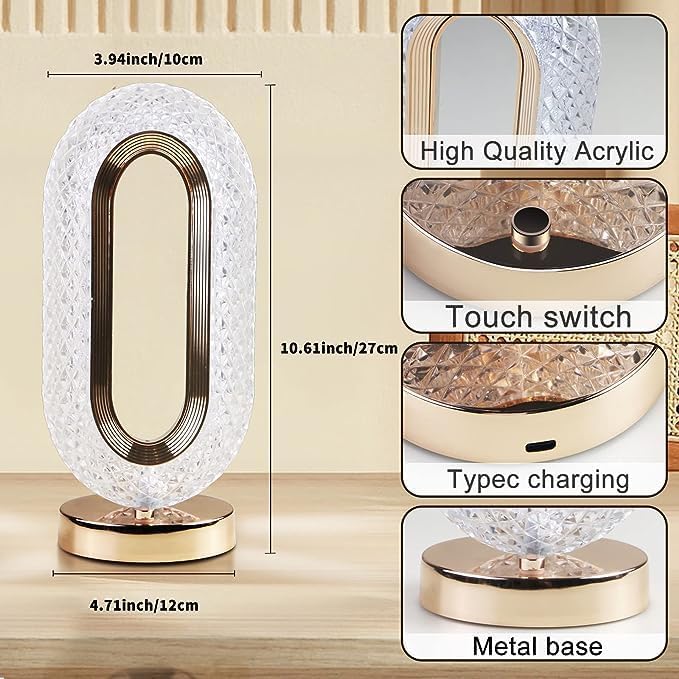 Veilleuse rechargeable avec contrôle tactile
