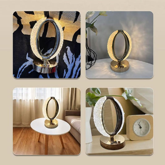 Lampe de table LED en cristal avec capteur tactile intelligent