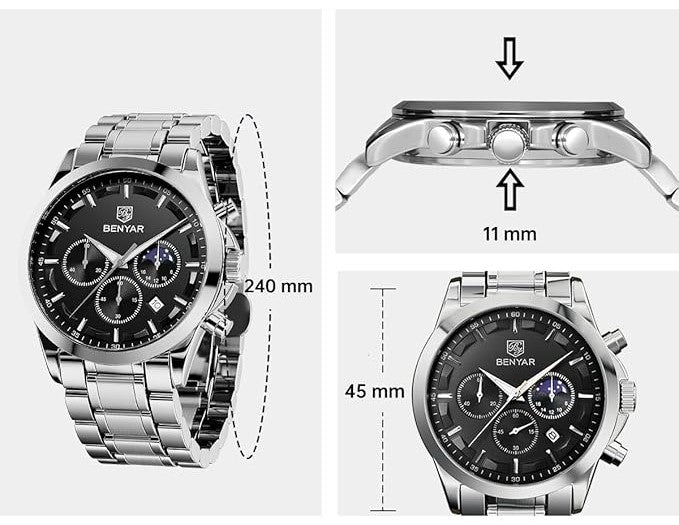 Montre Benyar vivana Analogique Quartz Chronographe