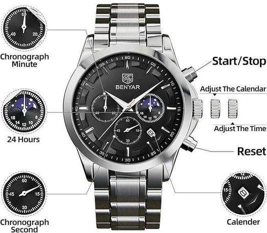 Montre Benyar vivana Analogique Quartz Chronographe