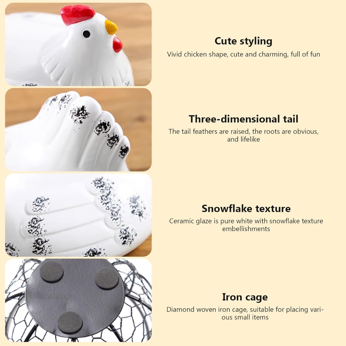 Panier à œufs Vivana rustique