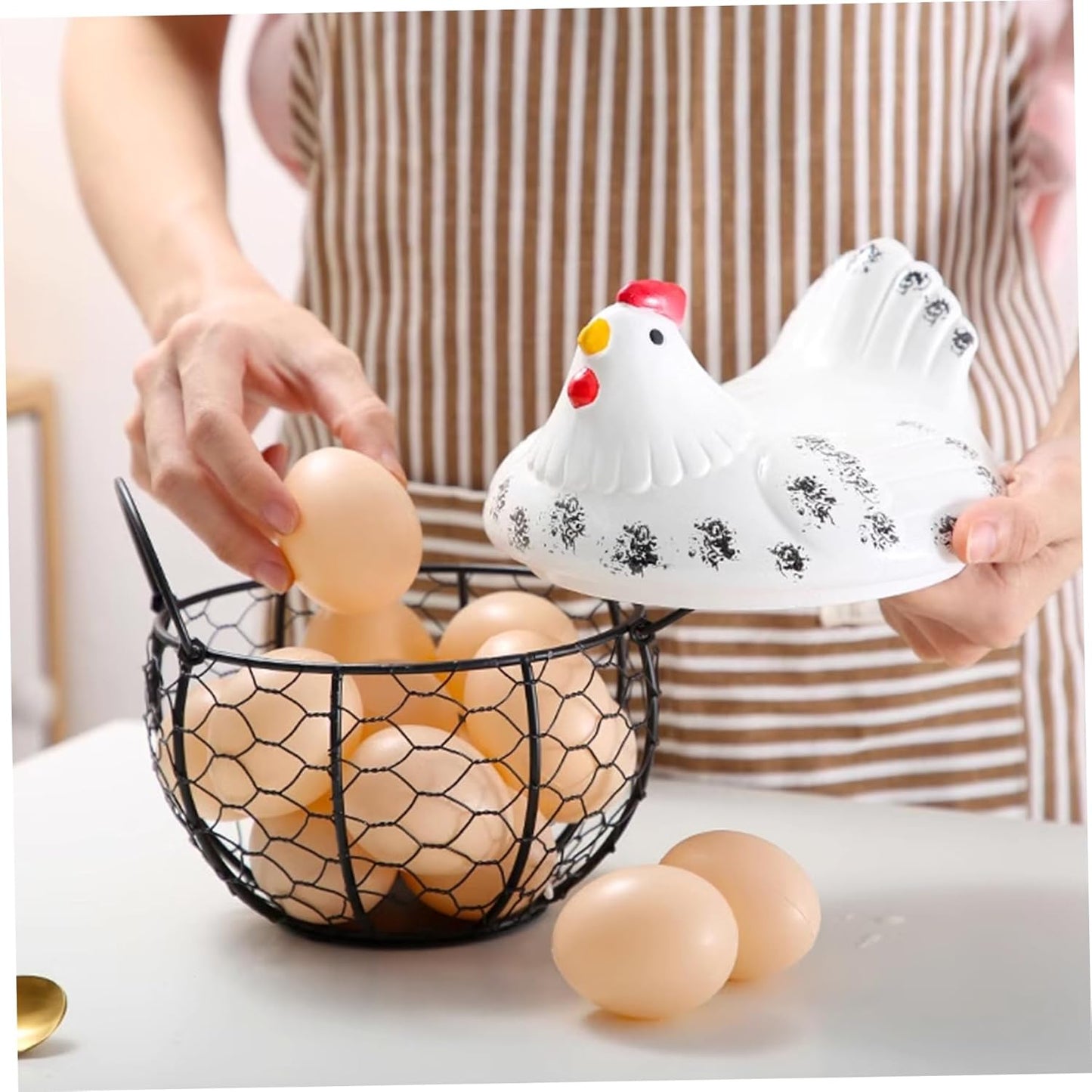 Panier à œufs Vivana rustique