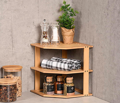 Étagère de Cuisine Vivana en Bambou – Organisation Élégante & Gain de Place
