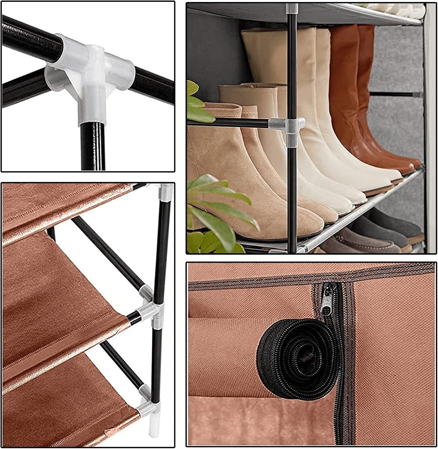 Meuble à chaussures simple à 10 niveaux