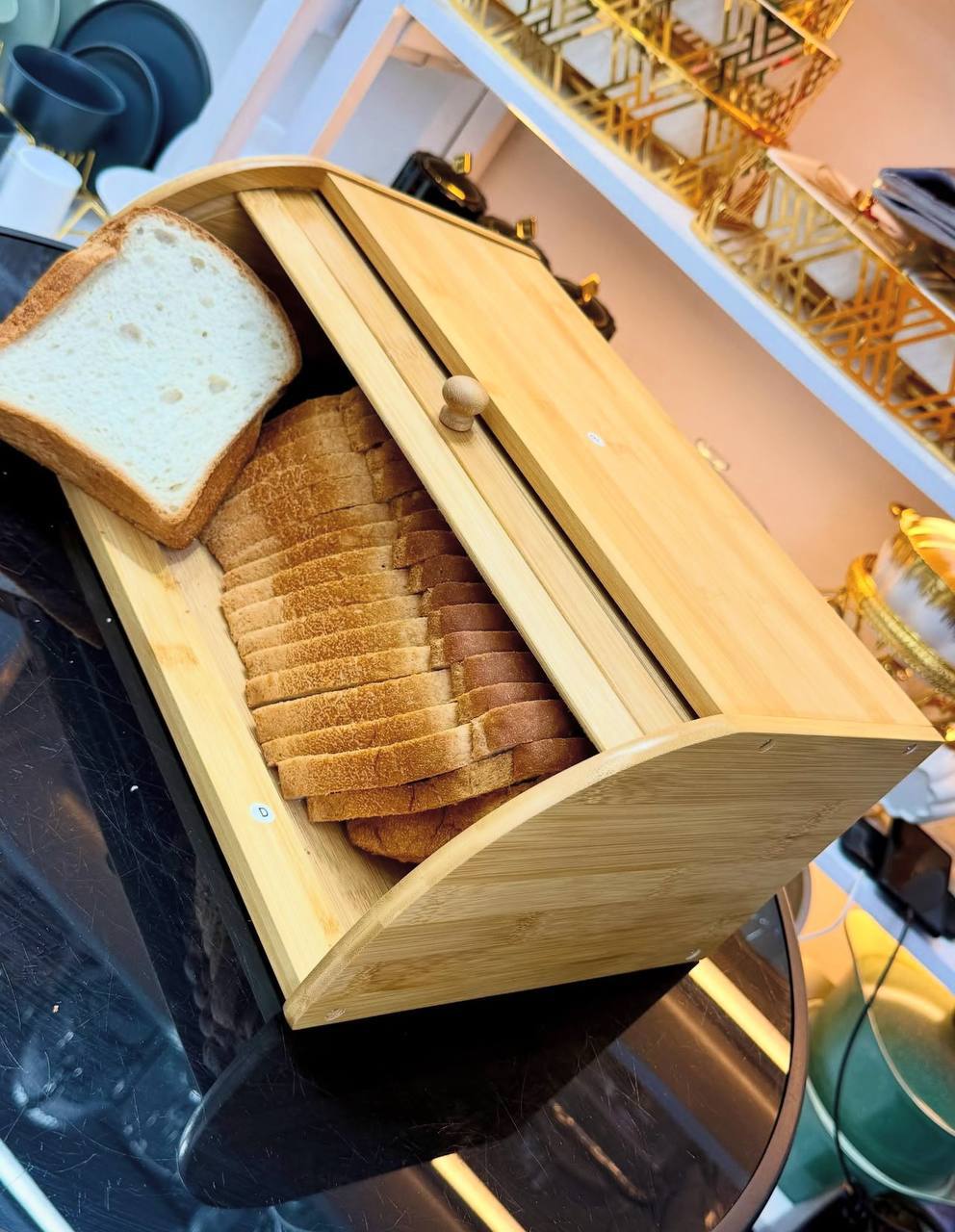 Boîte à Pain Bambou vivana – Design Naturel & Couvercle Pratique