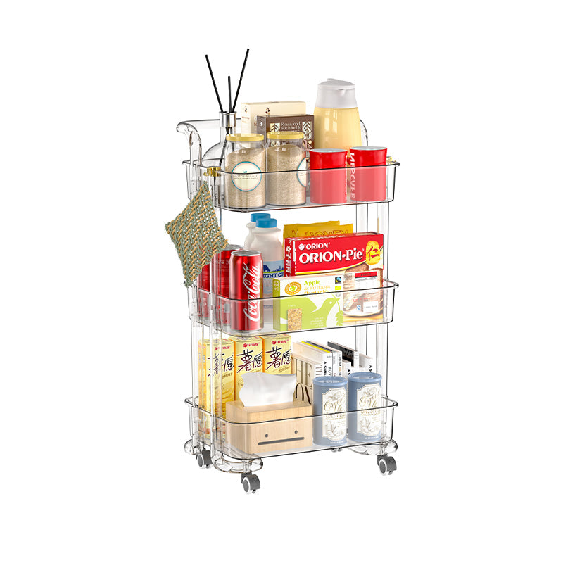 chariot vivana de rangement utilitaire transparent