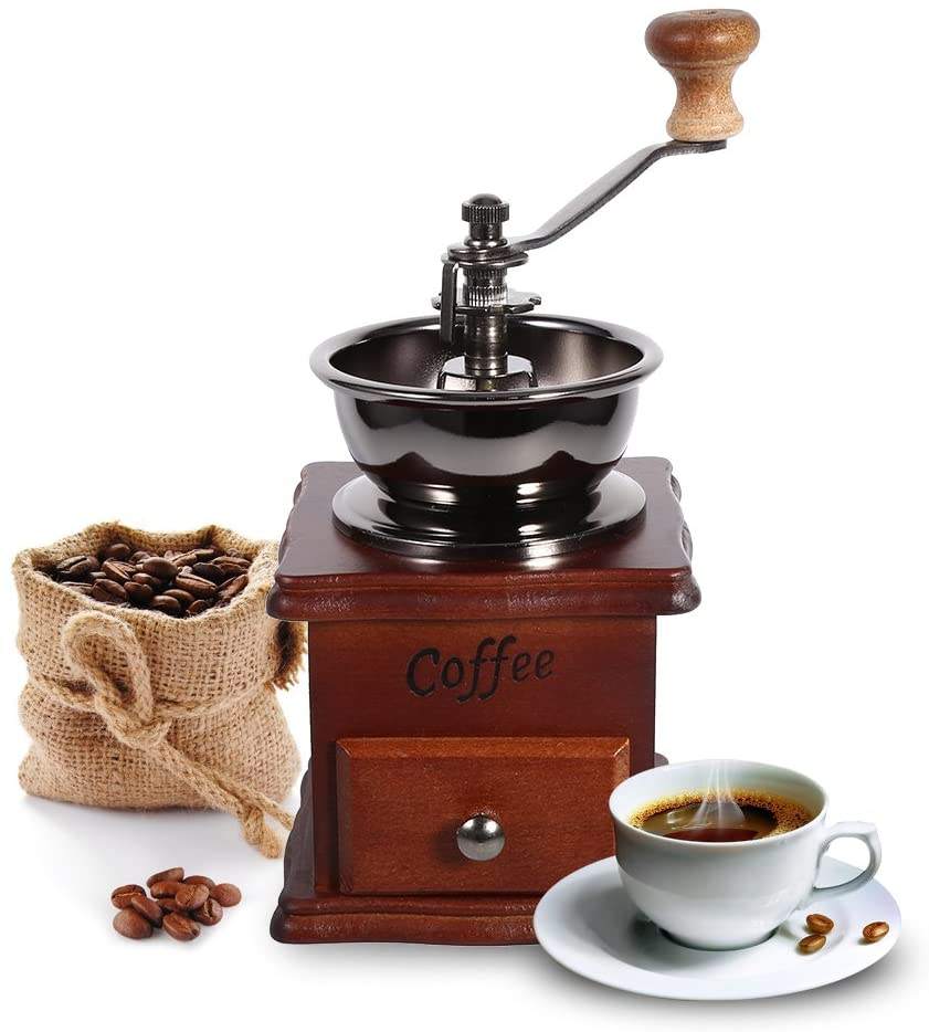Moulin à Café Manuel en Bois pour un Café Parfait