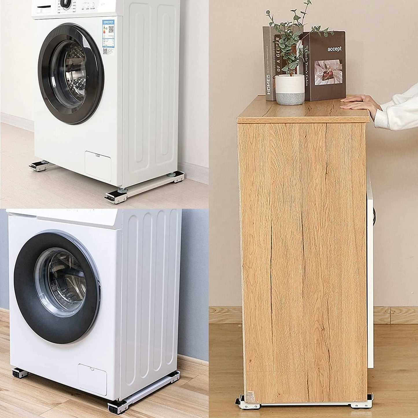 Base de Réfrigérateur Portable Ajustable : Stabilité et Mobilité pour Vos Appareils Domestiques
