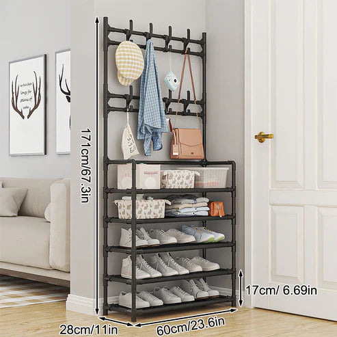 Portant  Vivana Multifonction pour Vêtements, Chaussures et Accessoires