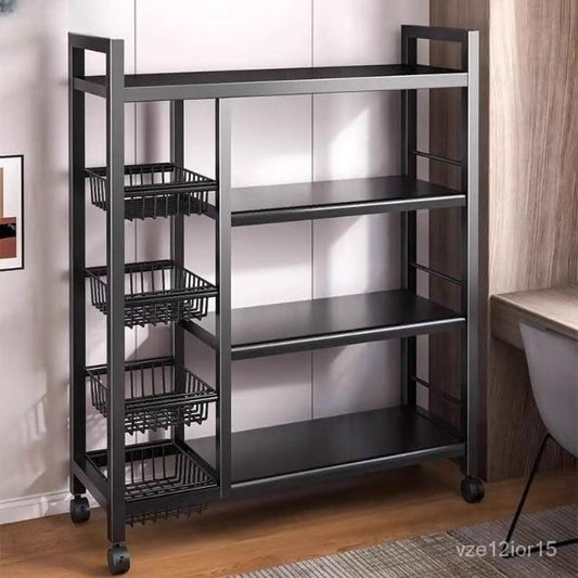 étagère Cuisine,Meuble Rangement Cuisine,Chariot de Rangement avec roulettes