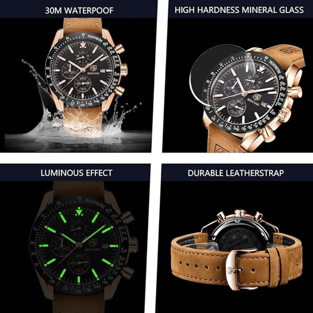 Montre de luxe élégante BENYAR