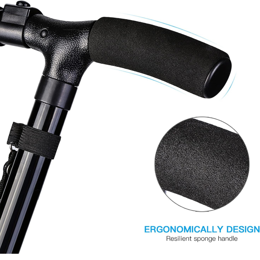 Canne de marche pliable et légère