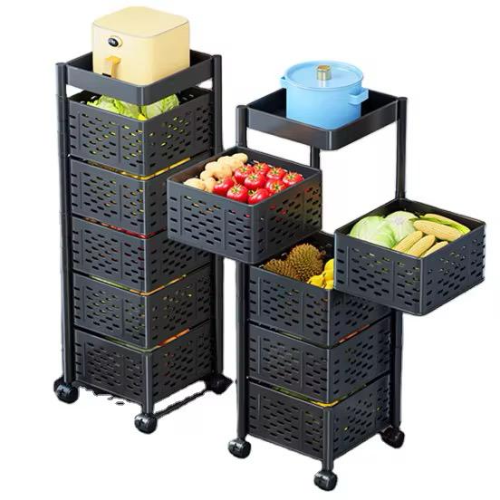 Étagère de rangement rotative pour légumes