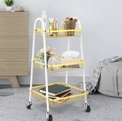 Organisateur de Panier avec Roues : Rangement Pratique et Mobile