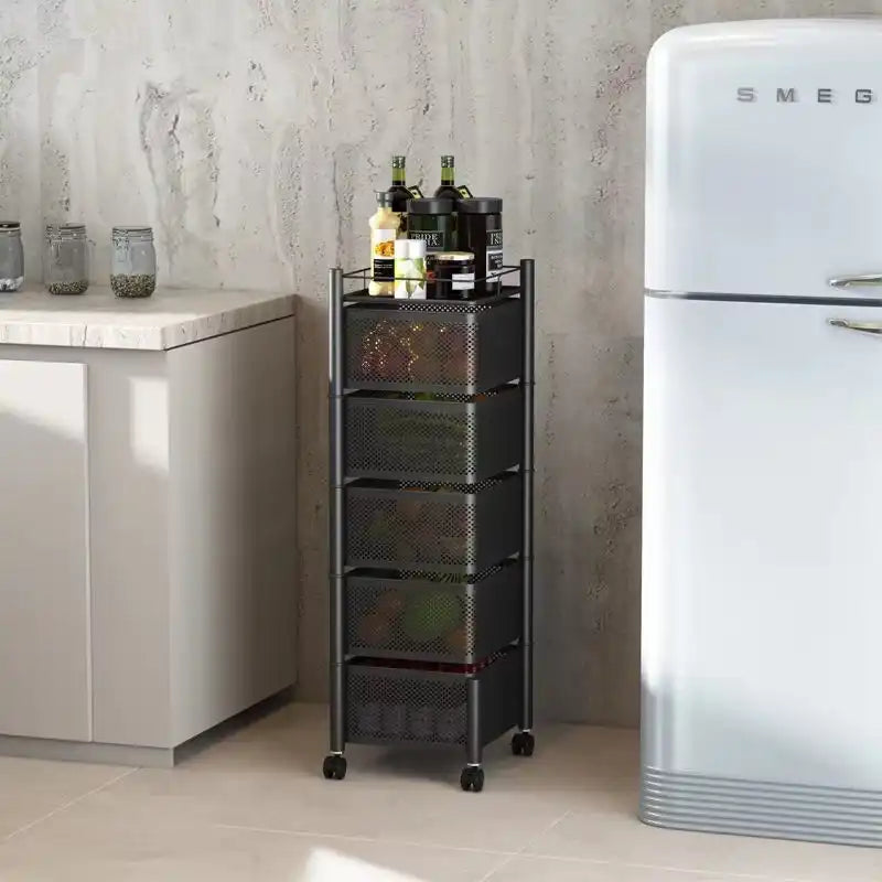 Étagère de rangement rotative pour légumes