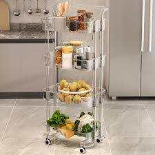 chariot vivana de rangement utilitaire transparent