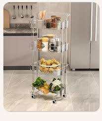 chariot vivana de rangement utilitaire transparent